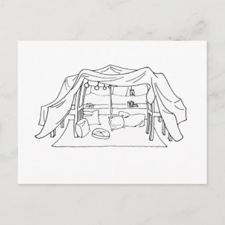 Spoonie-Pillow/Blanket Fort-Chronic Illness Briefkaart