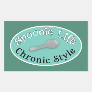 Spoonie Style - Diner Green Rechthoekige Sticker