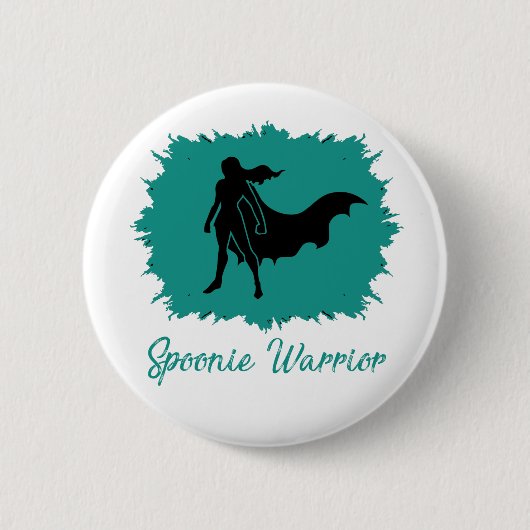 Spoonie Warrior (heldere) Button (Voorkant)