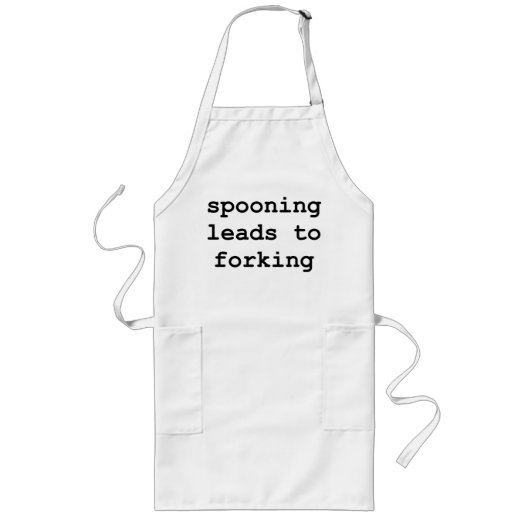 Spooning leidt tot forceren lang schort (Voorkant)