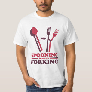 Spooning leidt tot het forken van de Romance van d T-shirt