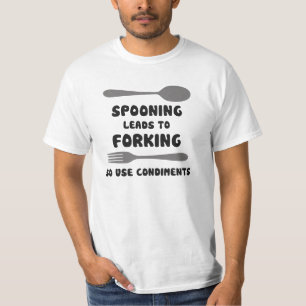Spooning leidt tot het forken van gebruiksvoorwaar t-shirt