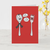 Spoonky - Grappig Halloween Wenskaart Kaart (Gele Bloem)