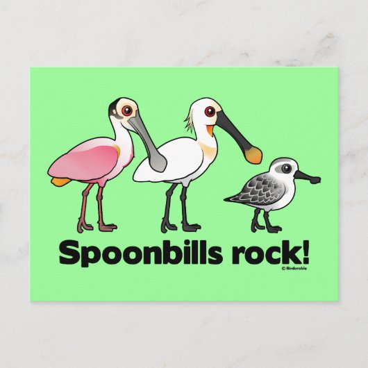 Spoonrekeningen Rock! Briefkaart (Voorkant)