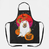 SPOOOKY BOO-DOG grooming/chef-schort Schort (Voorkant)