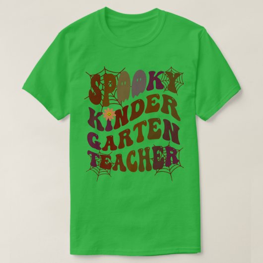 SPOOOKY KINDER GARTEN-TEACHERkostuum Dit is mijn v T-shirt (Design voorkant)