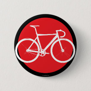 Spoor Bike - Red Dot Ronde Button 5,7 Cm