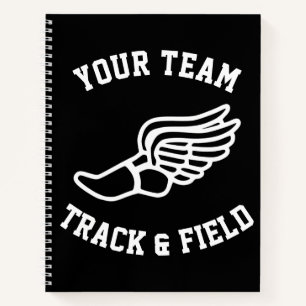 spoor en de Naam van het Team van het Gebied of T Notitieboek
