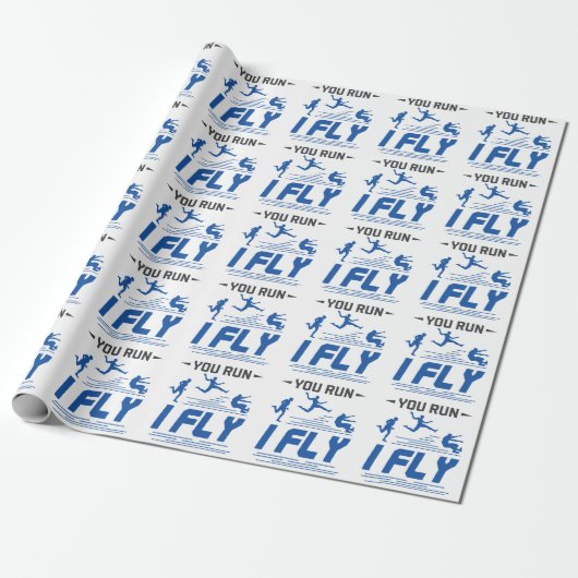 Spoor en Veldboeg Lang Je runt I Fly Cadeaupapier (Uitgerold)