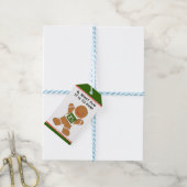 Spoor met kerstritten en veld cadeaulabel (Met Touw)