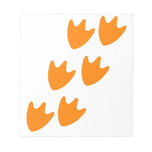 Spoor van Duck's Feet Notitieblok