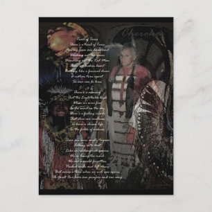 spoor van tranen briefkaart