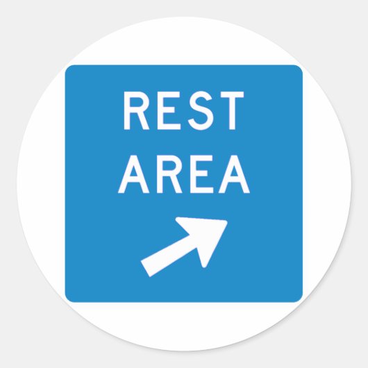 Spoor voor basisgebied ronde sticker (Voorkant)