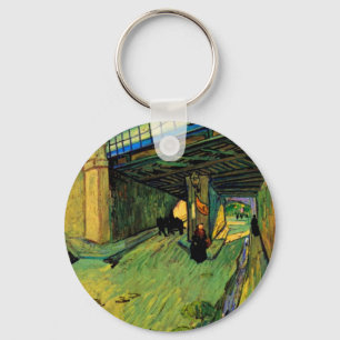 Spoorbrug over Montmajour door Vincent van Gogh Sleutelhanger