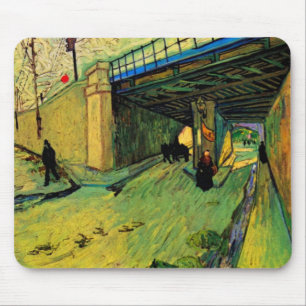 Spoorbrug over Montmajour van Vincent van Gogh Muismat