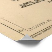  spoorkaart van de Verenigde Staten (1886) Poster (Hoek)