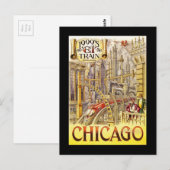 Spoorlijn in de toekomst briefkaart (Voorkant / Achterkant)