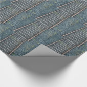 Spoorlijn in Natuur, landschap Cadeaupapier (Hoek)