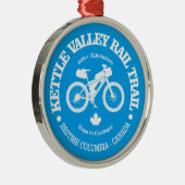 Spoorlijn Kettle Valley (fietsen) Metalen Ornament (Rechts)