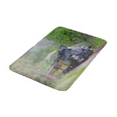 Spoorstaaftrein voor trainspotters badmat (Gekanteld)