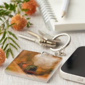 Spoortrein Spotters Stoommachine & Rook Sleutelhanger (Voorkant Rechts)