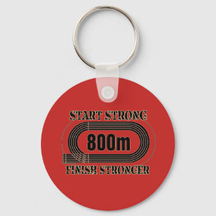 Spoorveld 800 meter, middenafstandslang sleutelhanger
