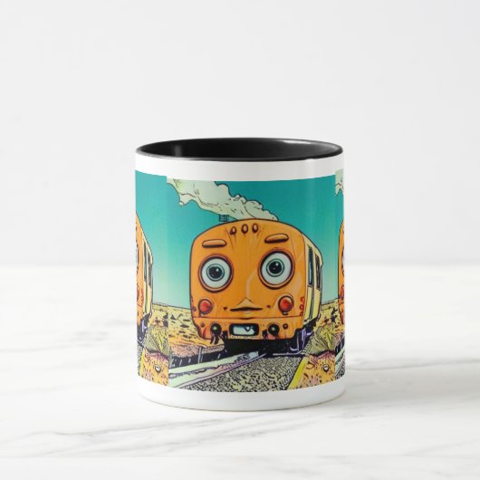 spoorvibes: locomotief illustratie mok (Midden)