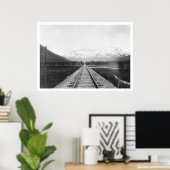 Spoorweg 1918 Kenai schiereiland Poster (Thuiskantoor)