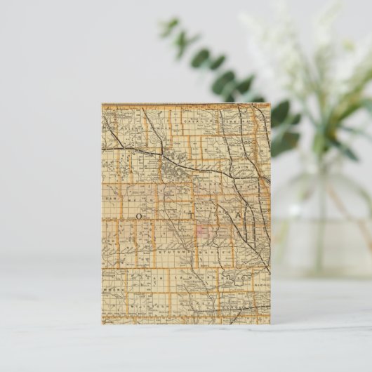 Spoorweg 2 St Paul, Minneapolis en Manitoba Briefkaart (Staand voorkant)