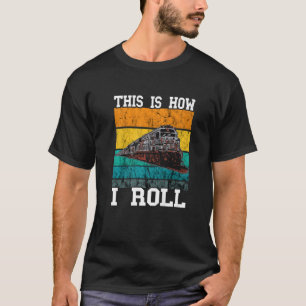 Spoorweg hoe ik het model "trein met  trein" kan r t-shirt