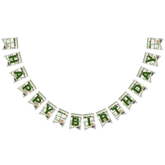 Spoorweg Kinder treinen & sporen Verjaardag Vlaggetjes (Alle)