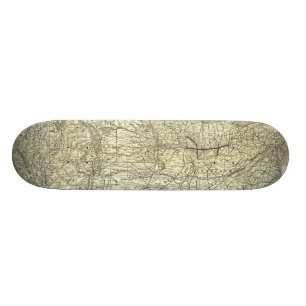 Spoorweg Map Ohio en Mississippi Skateboard