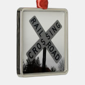 Spoorweg Metalen Ornament (Rechts)