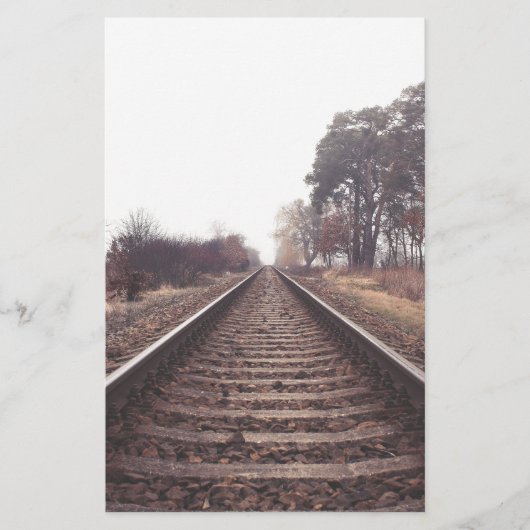 Spoorweg naar oneindig briefpapier (Voorkant)