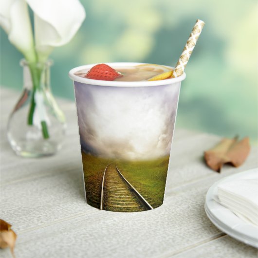 Spoorweg Papieren Bekers (Insitu)