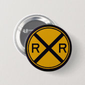 Spoorweg Ronde Button 5,7 Cm (Voorkant /achterkant)