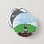 Spoorweg Ronde Button 5,7 Cm (Voorkant /achterkant)
