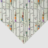 Spoorweg Tissuepapier (Detail)