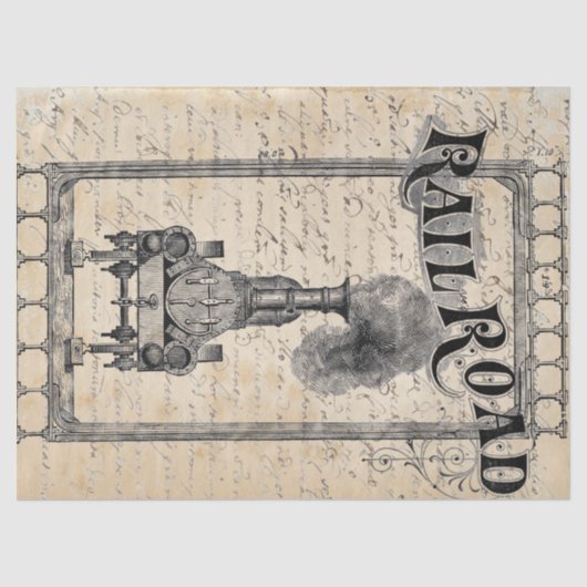 Spoorweg Tissuepapier (Voorkant)