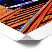 Spoorweg, treinen, oud poster (Hoek)