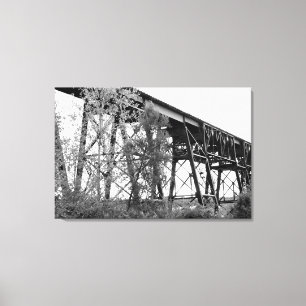 Spoorweg Trestle Canvas Afdruk