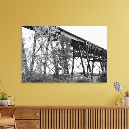 Spoorweg Trestle Canvas Afdruk (Insitu (Woonkamer))