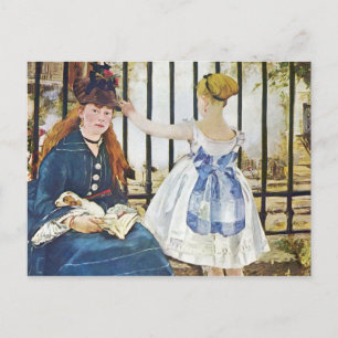 Spoorweg van Edouard Manet Briefkaart