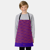 Spoorweg Violet Sinaasappel Minimal Pattern Schort (Gedragen)
