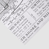  spoorwegenkaart Milwaukee Tissuepapier (Detail)