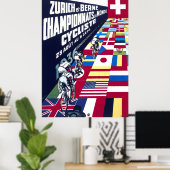 Spoorwegfietsen Zurich 1936 Poster (Thuiskantoor)