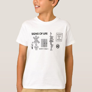 Spoorwegkruising Lifesaving Signalering Kinder T-shirt