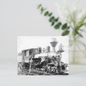 Spoorweglocomotief - foto briefkaart (Staand voorkant)