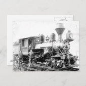 Spoorweglocomotief - foto briefkaart (Voorkant / Achterkant)