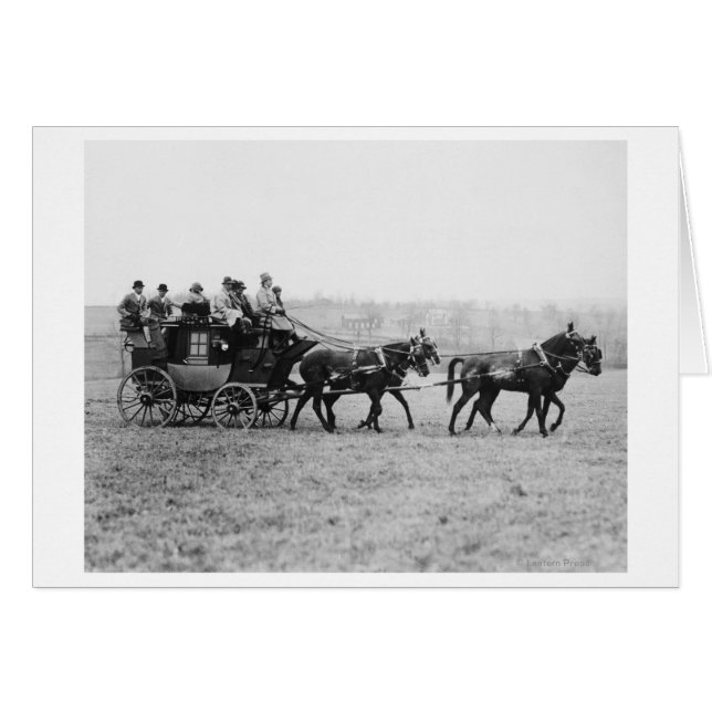 Spoorwegrassfoto van stagecoach (Voorkant Horizontaal)